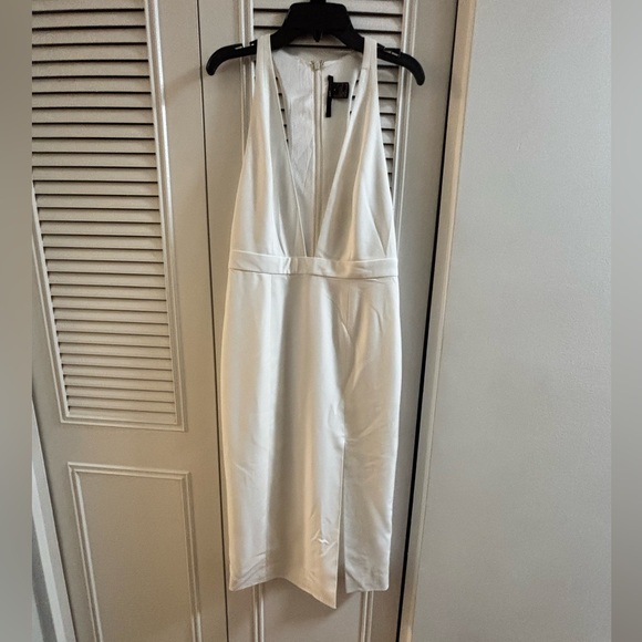 NWT Jay Godfrey Kit Deep V Racer Back Midi Dress sz4-0269 - Picture 4 of 11